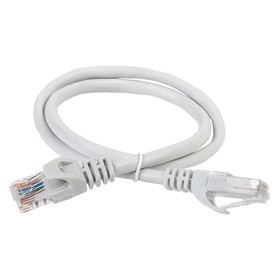 Патч-корд ITK PC01-C5EU-5M UTP RJ-45 вил.-вилка RJ-45 кат.5E 5м серый ПВХ (уп.:1шт)