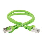 Патч-корд ITK PC02-C5EF-3M FTP RJ-45 вил.-вилка RJ-45 кат.5E 3м зеленый ПВХ (уп.:1шт) - фото 51658348