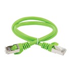 Патч-корд ITK PC02-C5EFL-5M FTP RJ-45 вил.-вилка RJ-45 кат.5E 5м зеленый LSZH (уп.:1шт) - фото 51658349