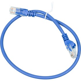 Патч-корд Lanmaster LAN-PC45/U5E-0.5-BL UTP RJ-45 вил.-вилка RJ-45 кат.5E 0.5м синий LSZH (   107752