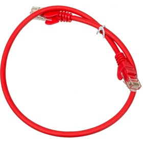 Патч-корд Lanmaster LAN-PC45/U5E-0.5-RD UTP RJ-45 вил.-вилка RJ-45 кат.5E 0.5м красный LSZH   107752