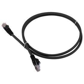 Патч-корд Lanmaster LAN-PC45/U5E-5.0-BK UTP RJ-45 вил.-вилка RJ-45 кат.5E 5м черный LSZH (у   107752