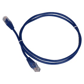 Патч-корд Lanmaster TWT-45-45-0.5-BL UTP RJ-45 вил.-вилка RJ-45 кат.5E 0.5м синий ПВХ (уп.:   107753