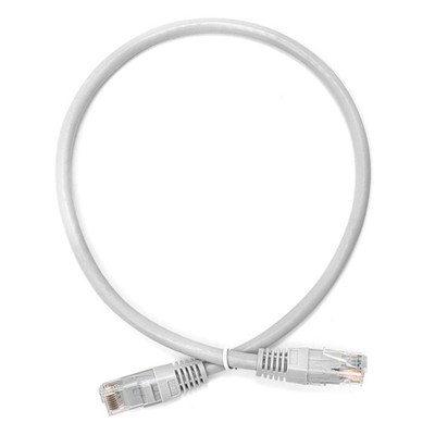 Патч-корд Lanmaster TWT-45-45-0.5/6-GY UTP RJ-45 вил.-вилка RJ-45 кат.6 0.5м серый ПВХ (уп.   107753