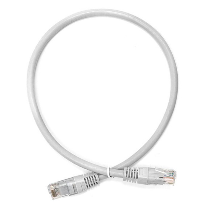 Патч-корд Lanmaster TWT-45-45-0.5/6-GY UTP RJ-45 вил.-вилка RJ-45 кат.6 0.5м серый ПВХ (уп.   107753 - Фото 1