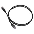 Патч-корд Lanmaster TWT-45-45-1.0-BK UTP RJ-45 вил.-вилка RJ-45 кат.5E 1м черный ПВХ (уп.:1   107753 - фото 51658427