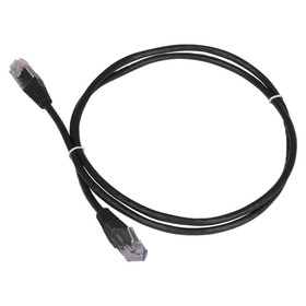 Патч-корд Lanmaster TWT-45-45-1.0-BK UTP RJ-45 вил.-вилка RJ-45 кат.5E 1м черный ПВХ (уп.:1   107753