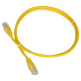 Патч-корд Lanmaster TWT-45-45-1.0-YL UTP RJ-45 вил.-вилка RJ-45 кат.5E 1м желтый ПВХ (уп.:1   107753