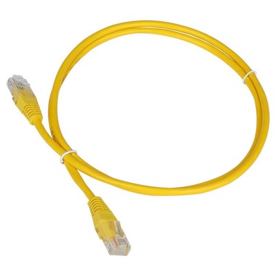 Патч-корд Lanmaster TWT-45-45-1.0-YL UTP RJ-45 вил.-вилка RJ-45 кат.5E 1м желтый ПВХ (уп.:1   107753