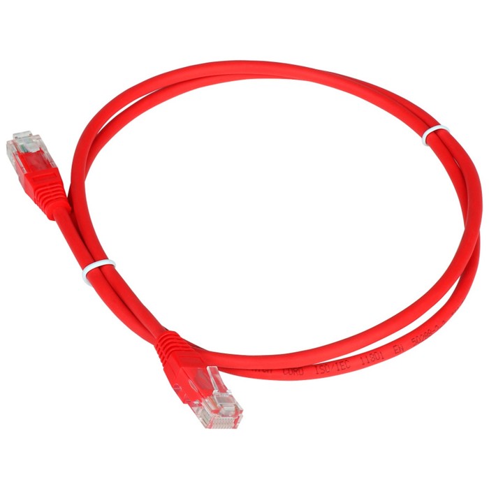 Патч-корд Lanmaster TWT-45-45-2.0-RD UTP RJ-45 вил.-вилка RJ-45 кат.5E 2м красный ПВХ (уп.:   107753 - Фото 1