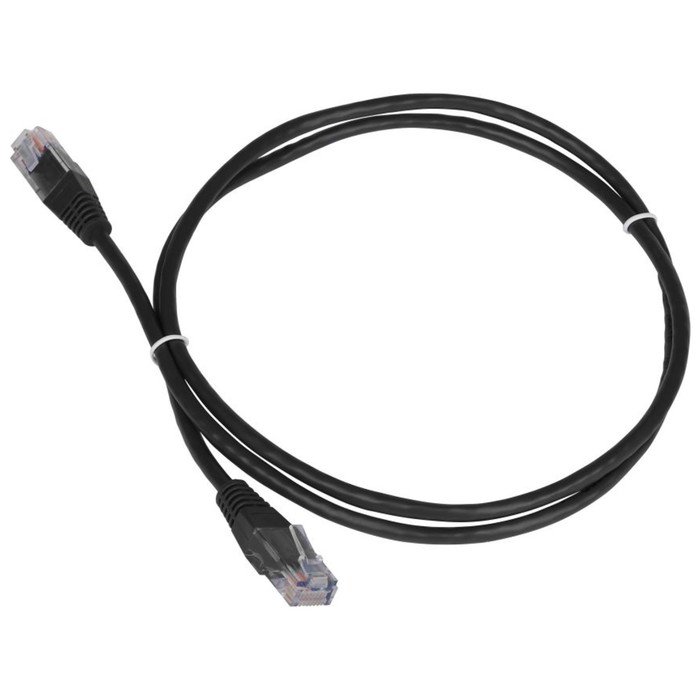 Патч-корд Lanmaster TWT-45-45-3.0-BK UTP RJ-45 вил.-вилка RJ-45 кат.5E 3м черный ПВХ (уп.:1   107753 - Фото 1