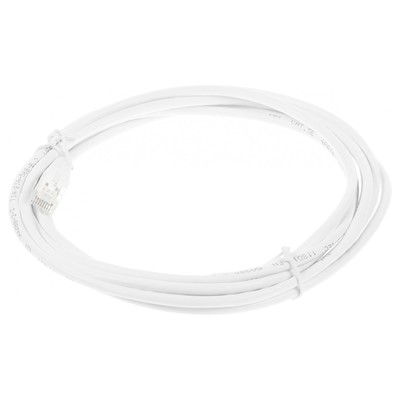 Патч-корд Lanmaster TWT-45-45-3.0-WH UTP RJ-45 вил.-вилка RJ-45 кат.5E 3м белый ПВХ (уп.:1ш   107753