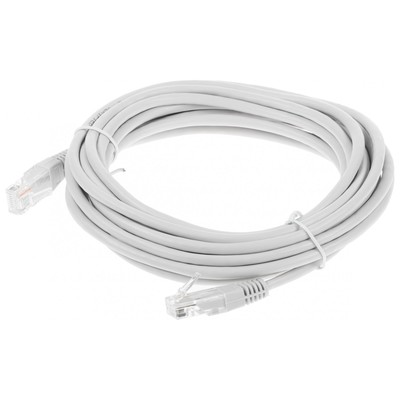 Патч-корд Lanmaster TWT-45-45-5.0-GY UTP RJ-45 вил.-вилка RJ-45 кат.5E 5м серый ПВХ (уп.:1ш   107753