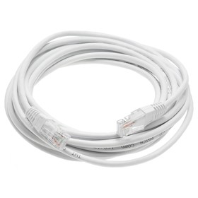 Патч-корд Lanmaster TWT-45-45-5.0-WH UTP RJ-45 вил.-вилка RJ-45 кат.5E 5м белый ПВХ (уп.:1ш   107753