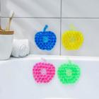 Мини-коврик для ванны «Яблоко», 8×8 см, цвет МИКС - Фото 1