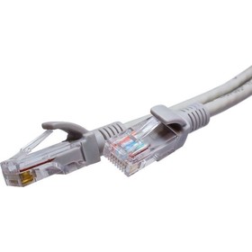 Патч-корд Suprlan 10-0142 UTP RJ-45 вил.-вилка RJ-45 кат.5E 1м серый LSZH 24AWG