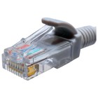 Патч-корд Suprlan 10-0144 UTP RJ-45 вил.-вилка RJ-45 кат.5E 3м серый LSZH 24AWG - фото 51658544