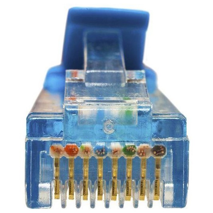 Патч-корд Suprlan 10-0147 UTP RJ-45 вил.-вилка RJ-45 кат.5E 1м синий LSZH 24AWG - фото 51658547