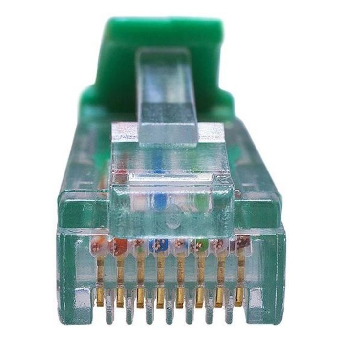 Патч-корд Suprlan 10-0157 UTP RJ-45 вил.-вилка RJ-45 кат.5E 1м зеленый LSZH 24AWG - фото 51658559