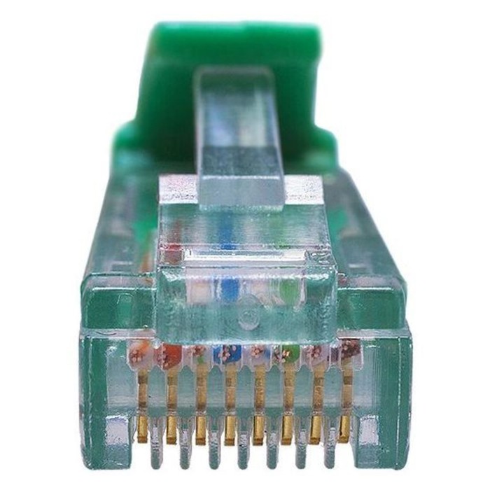 Патч-корд Suprlan 10-0159 UTP RJ-45 вил.-вилка RJ-45 кат.5E 3м зеленый LSZH 24AWG - фото 51658563