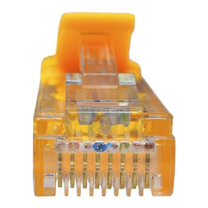 Патч-корд Suprlan 10-0162 UTP RJ-45 вил.-вилка RJ-45 кат.5E 1м желтый LSZH 24AWG - фото 51658565