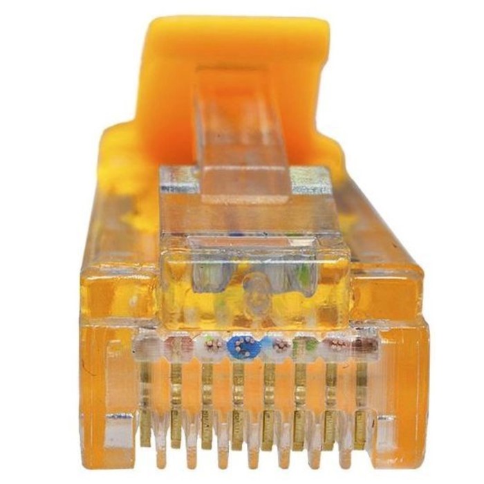 Патч-корд Suprlan 10-0163 UTP RJ-45 вил.-вилка RJ-45 кат.5E 2м желтый LSZH 24AWG - фото 51658567