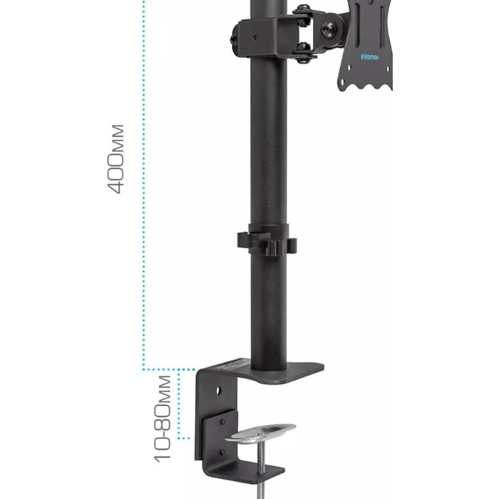 Кронштейн для мониторов Kromax CASPER-505 черный 10"-34" макс.10кг настольный поворот и нак   107755 - фото 51658635