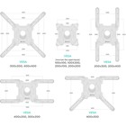 Кронштейн для телевизора Onkron M4 белый 32"-65" макс.35кг настенный поворот и наклон - фото 51658780