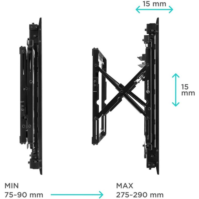 Кронштейн для телевизора Onkron PRO7G черный 50"-70" макс.50кг настенный наклонно-выдвижной   107755 - фото 51658792