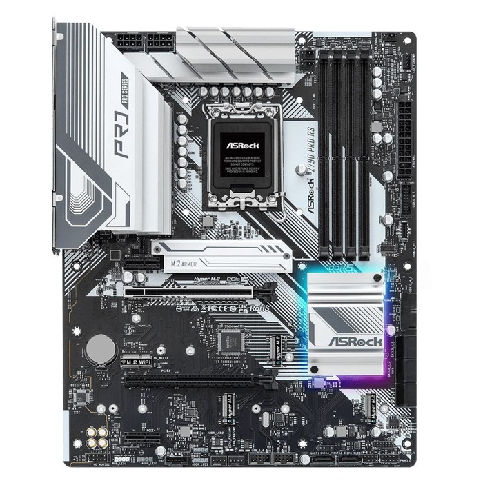 Материнская плата Asrock Z790 PRO RS Soc-1700 Intel Z790 4xDDR5 ATX AC`97 8ch(7.1) 2.5Gg RA   107745 - фото 51661332