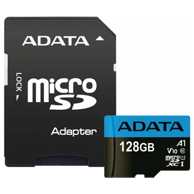 Карта памяти ADATA Premier microSDXC 128 ГБ, AUSDX128GUICL10A1-RA1