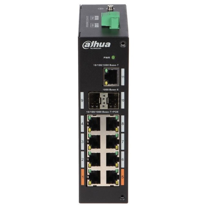 Коммутатор Dahua DH-PFS3211-8GT-120 8x1Гбит/с 2SFP 6PoE+ 2PoE++ 120W неуправляемый - фото 51659049