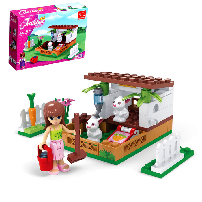 УЦЕНКА (нет наклеек) Конструктор «Мини-ферма», 73 детали - Фото 1