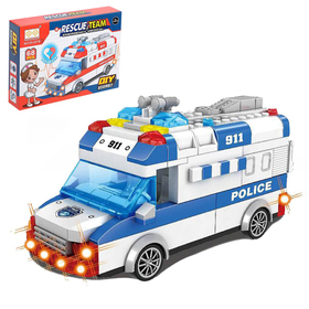 {{photo.Alt || photo.Description || 'УЦЕНКА Конструктор блочный инерционный «Полицейский фургон», свет, звук, 68 деталей'}}