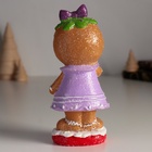 Фигурка полистоун «Пряничка в сиреневом платье, с бантиком», 5.5×6.5×15 см - Фото 4