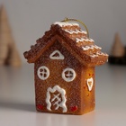 Фигурка-подвеска полистоун «Пряничный домик с белой глазурью», ёлочная игрушка, 4.5×7×8 см - Фото 5