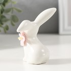 Фигурка керамика «Крольчонок с розовым цветочком», 6.8×4.8×7.9 см - Фото 4