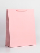 Пакет подарочный ламинированный вертикальный «Пыльная роза», L 31×40×14 см - Фото 1