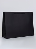 Пакет подарочный ламинированный горизонтальный «Черный», L 40×31×14 см - Фото 1