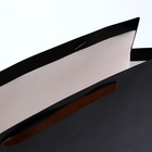 Пакет подарочный ламинированный горизонтальный «Черный», L 40×31×14 см - Фото 4