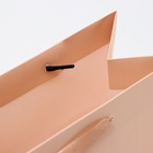 Пакет подарочный ламинированный «Пыльная роза», MS 18×23×10 см - Фото 4