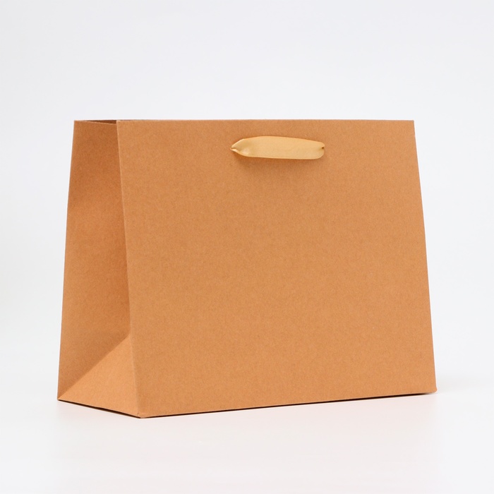 Пакет подарочный ламинированный «Крафт», MS 23×18×10 см - Фото 1