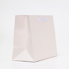 Пакет подарочный ламинированный «Белый», MS 23×18×10 см - Фото 2