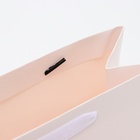 Пакет подарочный ламинированный «Белый», MS 23×18×10 см - Фото 4