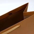 Пакет подарочный ламинированный горизонтальный «Крафт», XL 49×40×19 см - Фото 4