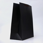 Пакет подарочный ламинированный вертикальный «чёрный», XL 40×49×19 см - Фото 2