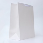 Пакет подарочный ламинированный вертикальный «Белый», XL 40×49×19 см - Фото 2