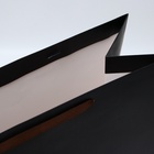 Пакет подарочный ламинированный вертикальный «чёрный», XXL 46×61×20 см - Фото 4