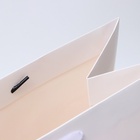 Пакет подарочный ламинированный вертикальный «Белый», XXL 46×61×20 см - Фото 4