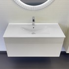 Тумба-умывальник Comforty «Мадрид-100» серый шёлк, раковина Comforty 100E 10732362 - фото 319752947